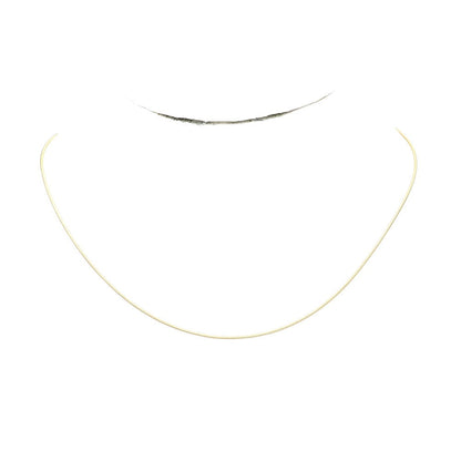 16 INCH, 1mm Stainless Steel Metal Chain Necklace