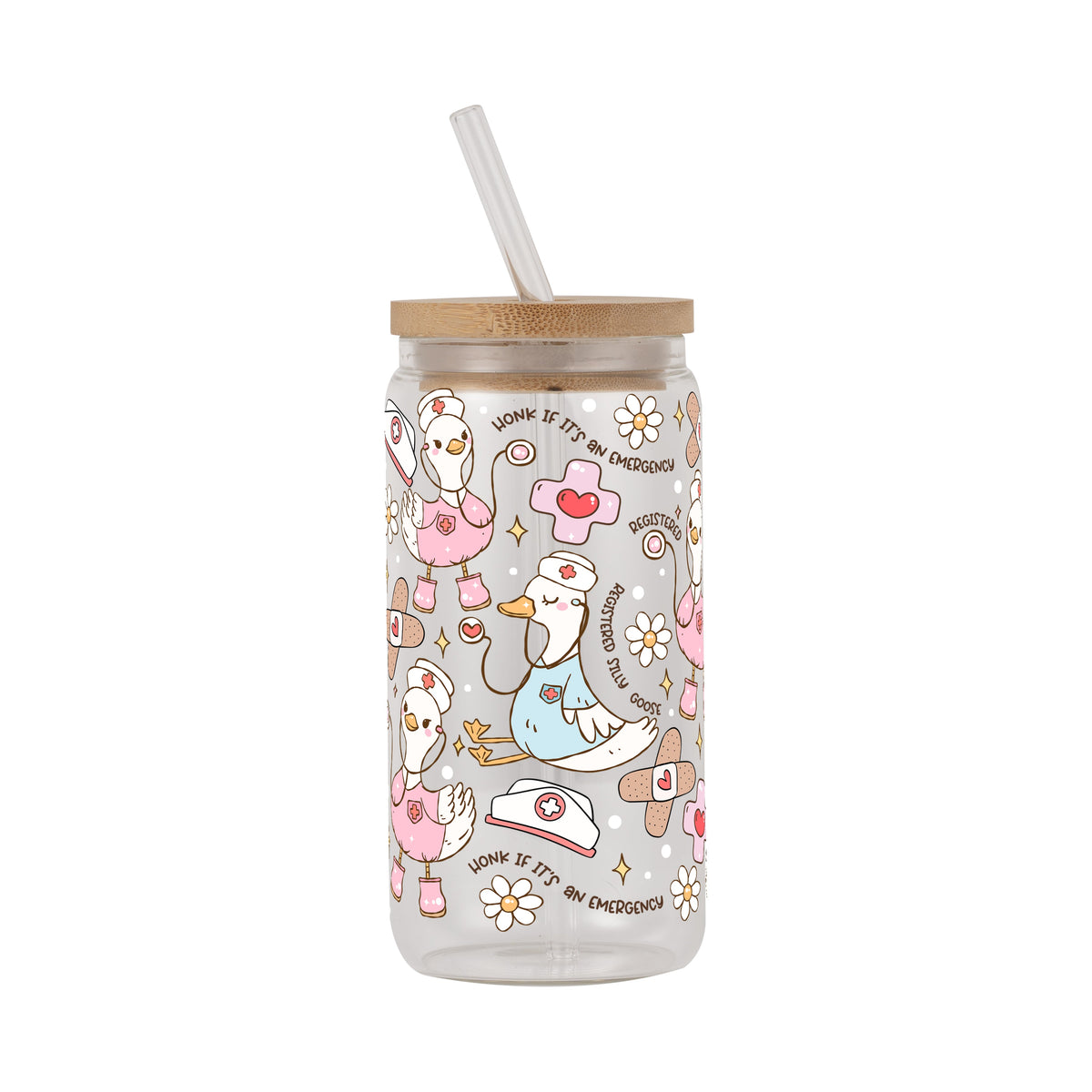 Registered Silly Goose Glass Cups