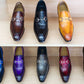 Carrucci Calfskin Loafer - Cognac