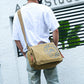 Men's Canvas Fashion Business Portable Official Document Men's Shoulder Bags