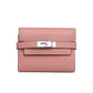Women's Fashion Classic Lychee Pattern Cowhide Clutch Ladies Wallets