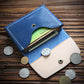 Women's & Men's Handmade Retro Short And Genuine Cattlehide Leather Men's Wallets