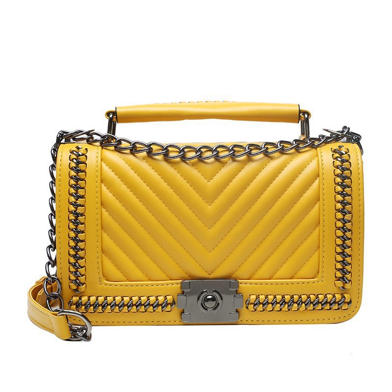 Classic Style Fashion Sewing Line Chain Bags