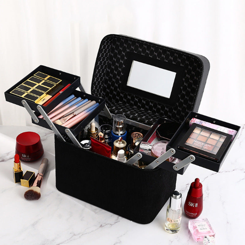 Style Portable Large Capacity Fashion Cosmetics Cosmetic Cases