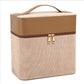 Simple Leather Corduroy Portable Large Capacity Storage Cosmetic Bags