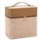 Simple Leather Corduroy Portable Large Capacity Storage Cosmetic Bags