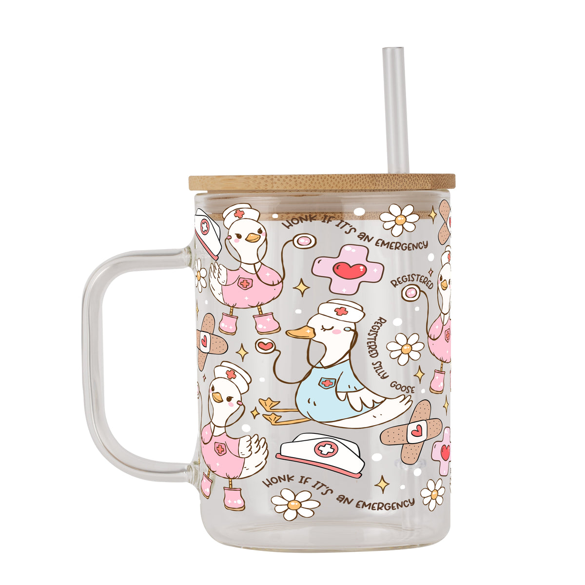 Registered Silly Goose Glass Cups