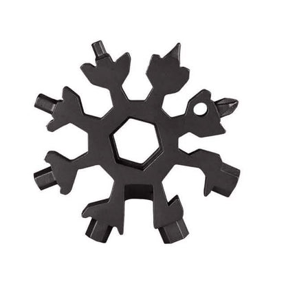 Herramienta multiusos 18 en 1 de acero inoxidable con forma de copo de nieve