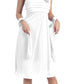 CLEARANCE - Eureka 1801 One Shoulder Knee Length Chiffon Dress (Size 2XL)
