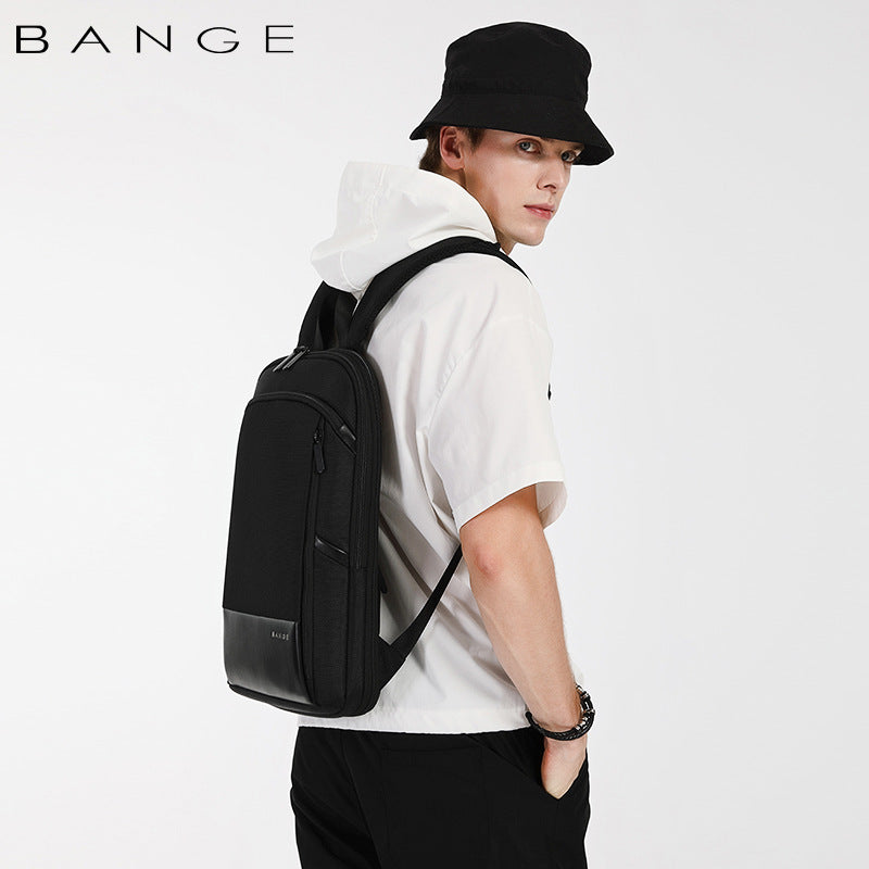 Men's Waterproof Computer Can Be Expanded Business Backpacks