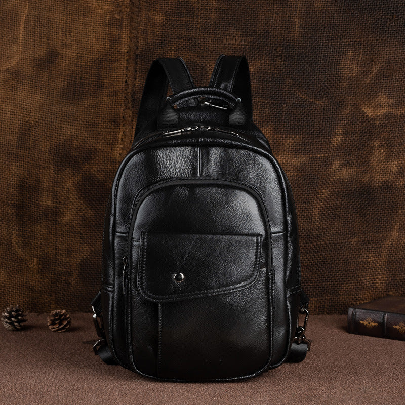Men's First Layer Cowhide Large Capacity Soft Men's Briefcases
