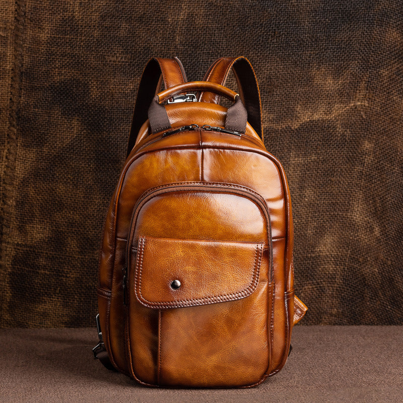 Men's First Layer Cowhide Large Capacity Soft Men's Briefcases