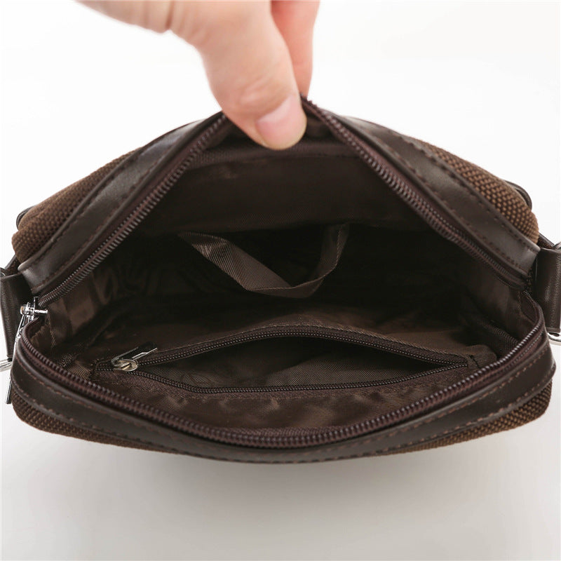 Men's Oxford Cloth Lightweight Horizontal Business Leisure Men's Messenger Bags