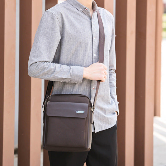 Bolsos de mensajero para hombre de tela Oxford, ligeros, horizontales, para negocios y ocio