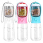 18.6 oz Portable Dog Water Dispenser with Detachable Food Container