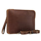 Men's Horizontal Crazy Horse Leather Envelope Business Men's Shoulder Bags
