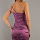 CLEARANCE - Eureka 1893 Rosette Studded Single Strapped Short Cocktail Dress (3XL)