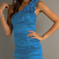 CLEARANCE - Eureka 1893 Rosette Studded Single Strapped Short Cocktail Dress (3XL)