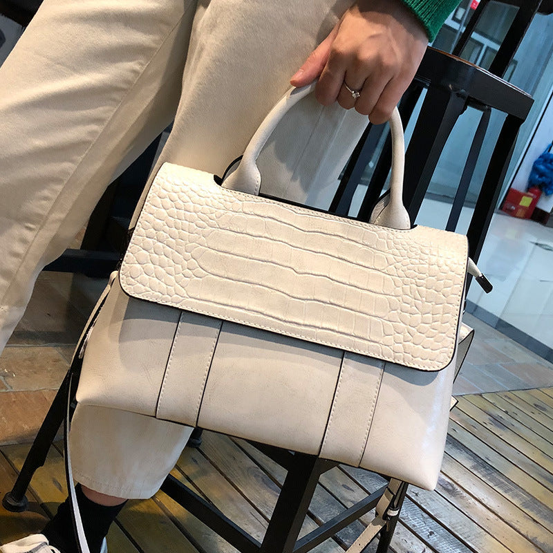 Women's Fashionable Top Layer Cowhide Elegant Portable Shoulder Bags