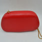 Hard Shell Clutch with Metallic Handle and Chain Strap