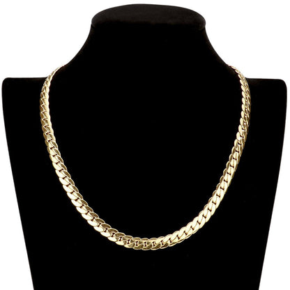 Women's 18 Inch, 8mm Stainless Steel Metal Chain Necklace