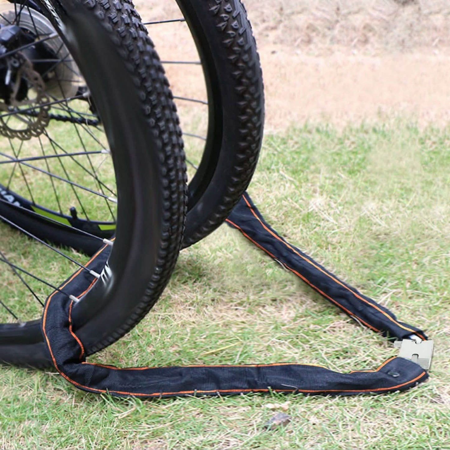 Candado de cadena para bicicleta de 1,8 m con 3 llaves, candado de seguridad resistente