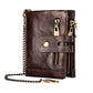 Man Vertical Short Zipper Multifunctional First Men's Wallets