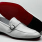 C Collection Deerskin Loafer - White