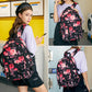 Women's Korean Oxford Cloth Printed Waterproof Rucksack Backpacks
