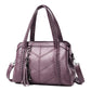 Women's Large Capacity Mom Portable Soft Leather Bags