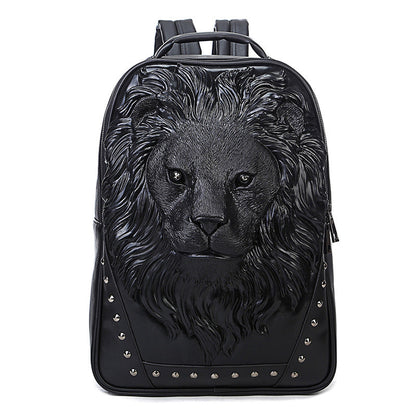 Women's & Men's & Single Portable Animal Lion's Head Backpacks