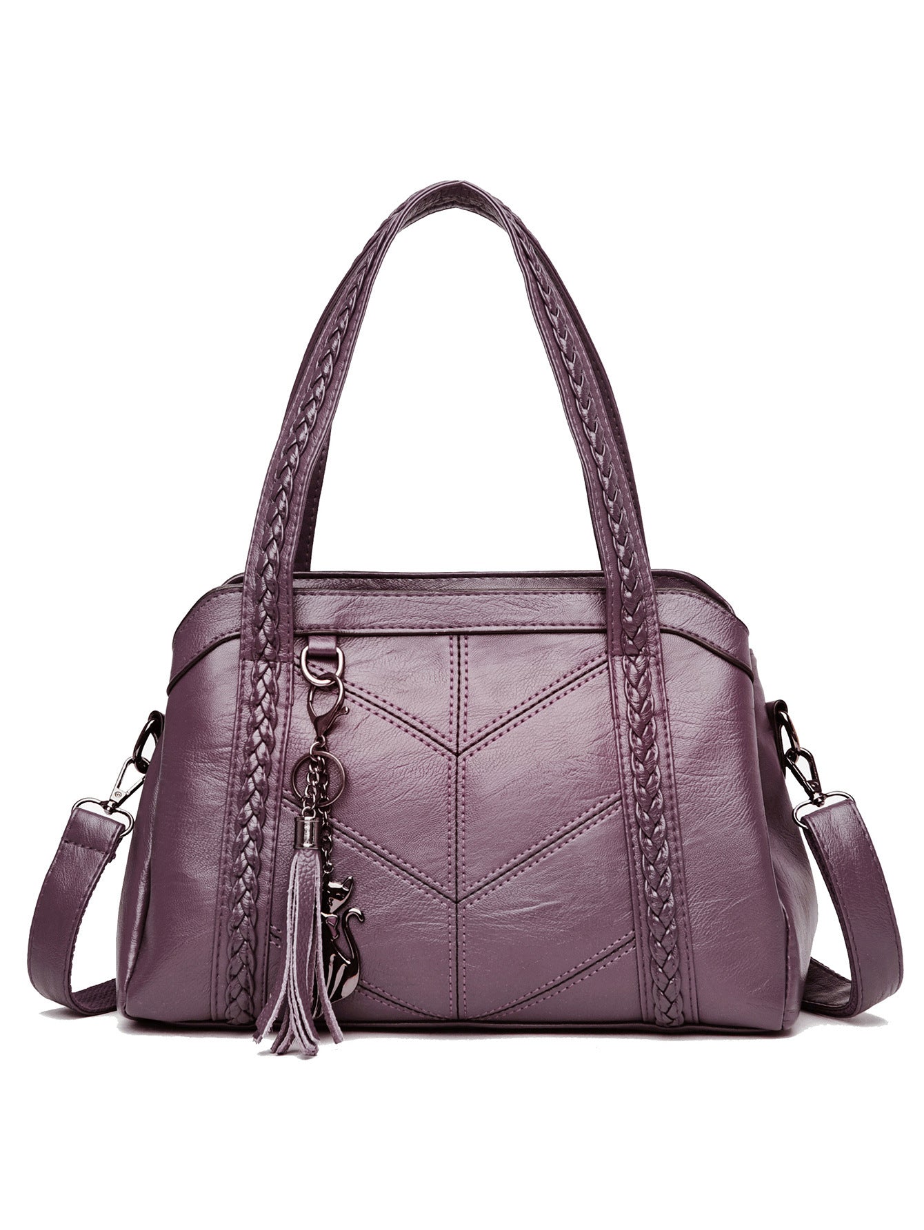 Women's Large Capacity Mom Portable Soft Leather Bags