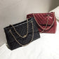 Women's Fashion Diamond Embroidery Thread Chain Large Crossbody Bags