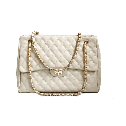 Women's Fashion Diamond Embroidery Thread Chain Large Crossbody Bags