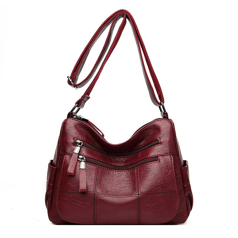 Women's Fashionable Korean Style Soft Leather One Crossbody Bags