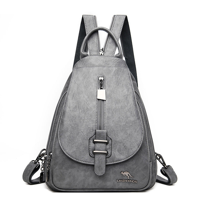 Women's Beautiful Fashionable Korean Soft Leather Backpacks