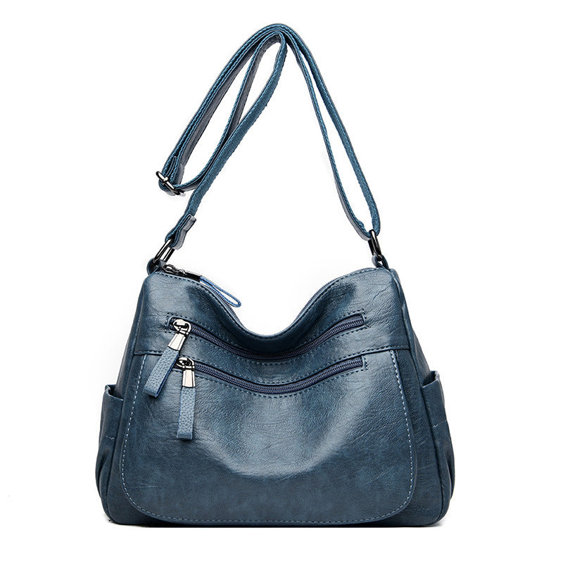 Women's Fashionable Korean Style Versatile Soft Leather Crossbody Bags