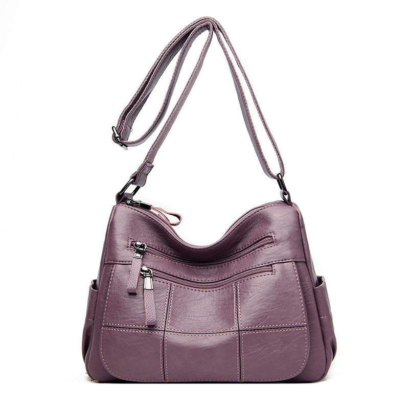 Women's Fashionable Korean Style Soft Leather One Crossbody Bags