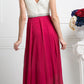 Cinderella Divine 1968 A-Line Chiffon Dress  Pleated V Neck