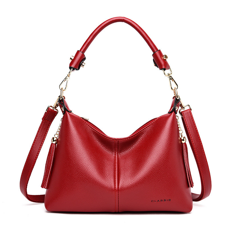 Women's Korean Style Tassel Mother Simple Fashion Shoulder Bags