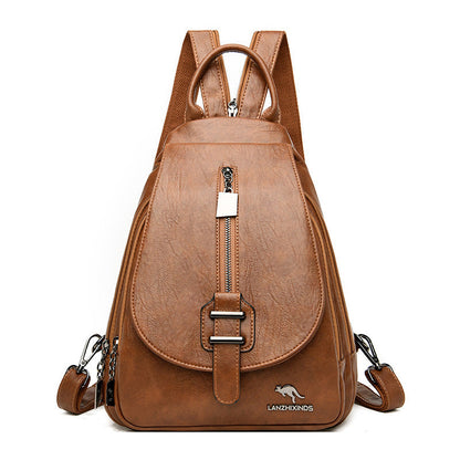 Women's Beautiful Fashionable Korean Soft Leather Backpacks