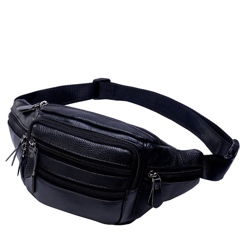 Men's Retro Cowhide First Layer Mobile Fashion Men's Waist Packs
