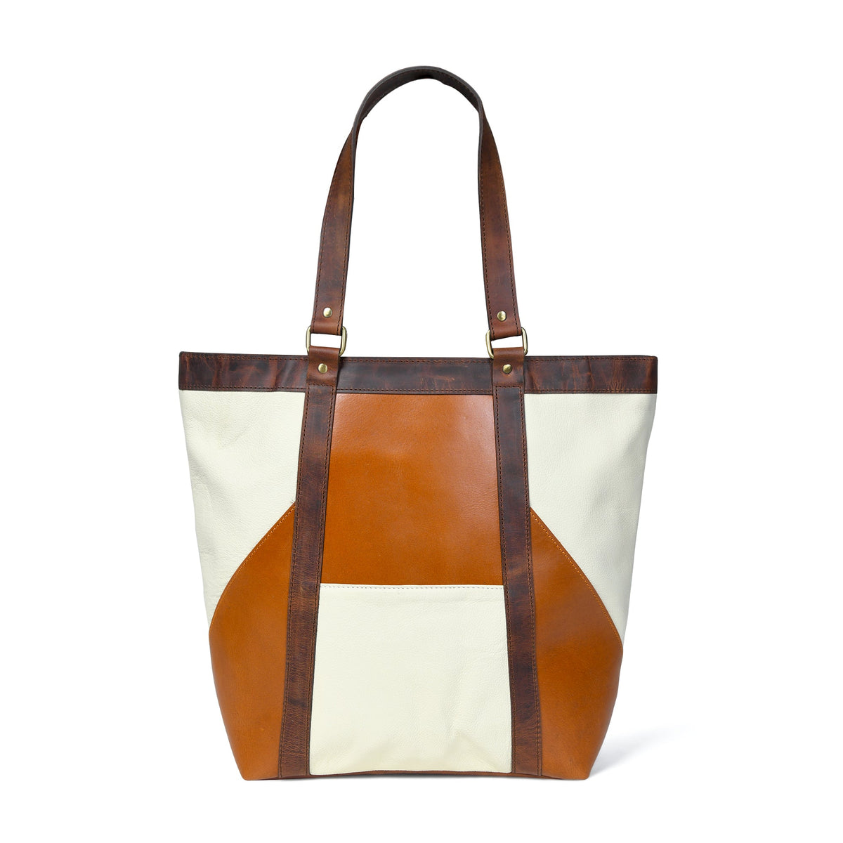 Bolso de Piel Geométrico