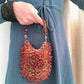Women's Woven Brown Water Drop Fashion Retro Handbags