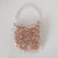 Women's Woven Brown Water Drop Fashion Retro Handbags