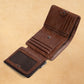 Men's Leather Swiping Large Capacity Double Zipper Men's Wallets