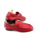 Mocasín Penny de piel de ciervo C Collection - Rojo