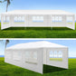Carpa Cenador para Exteriores de 9 m de Largo x 3 m de Ancho con Paneles Laterales Desmontables