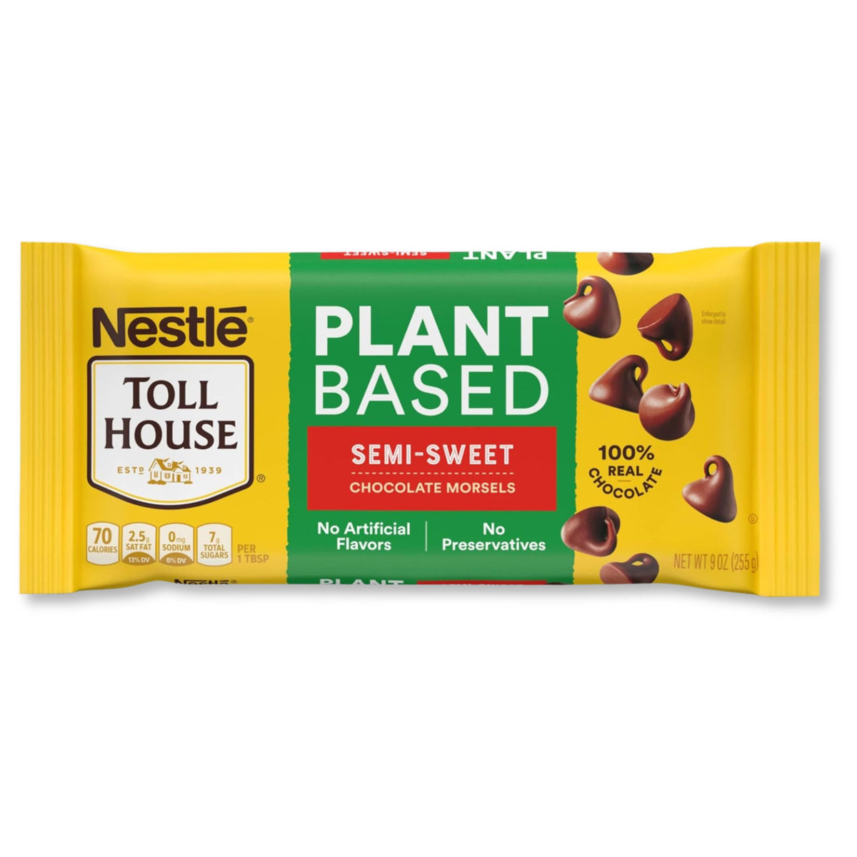 Gotas de chocolate semidulce de origen vegetal Nestlé Toll House – 9 oz