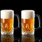 20 OZ Beer Stein Mugs, German Clear Large Tall Beer Glasses With Handle for Men, Set of 2